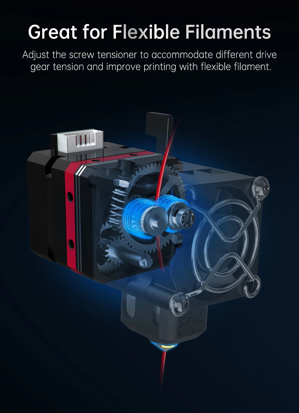 BIQU H2 V2S Extruder Dual Gear Hotend 270℃