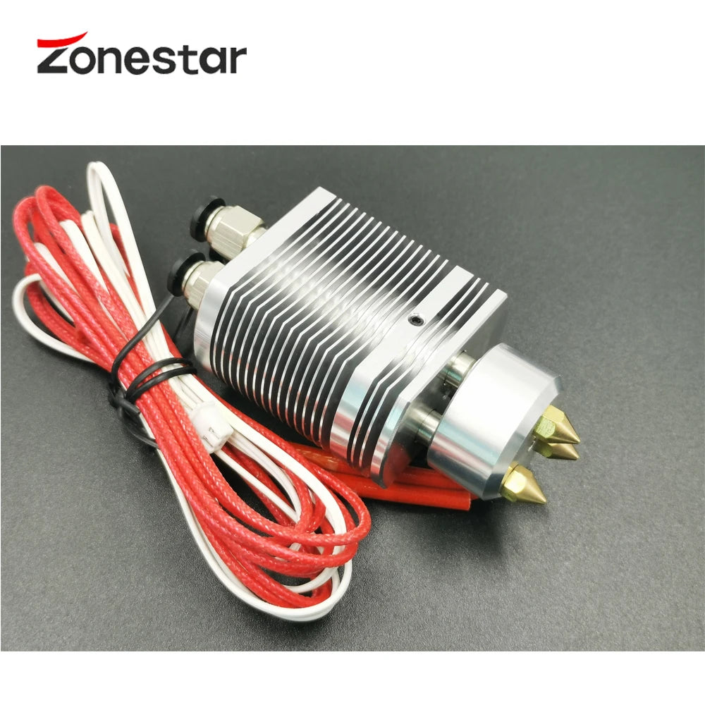 ZONESTAR 3-IN-2-OUT Mix Extruder 3D Printer Part